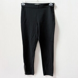 Max Studio Womens Black Stretchy Pants Zipper Hem Skinny Trouser Sz Medium